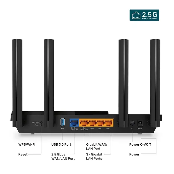 TPLINK ARCHER AX55 PRO AX3000 MULTI GIGABIT WIFI 6 ROUTER - Image 3