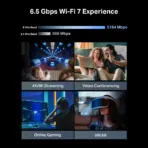 TP-Link BE6500 Archer-BE400 Dual-Band Wi-Fi 7 Router With 6.5Gbps Speeds, 5GHz/2.4GHz Bands, 2×2.5G Ports, 6 External Antennas, EasyMesh, Multi-Link Operation, HomeShield Security - Image 9
