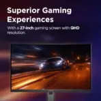 Lenovo Legion 27Q-10 27-inch IPS QHD 240Hz Gaming Monitor , 0.5ms MPRT, FreeSync Premium, G-SYNC Compatible, 99% sRGB , HDR10 Compliance , Tilt - Swivel - Height Adjustable | 68C6GAC4EU - Image 2