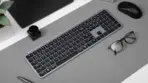 Keychron B6 Pro Ultra-Slim Full-Size Wireless Keyboard, 100% Layout, Bluetooth 5.2 & 2.4 GHz, 8-Month Battery Life, USB-C Wired, Mac/Windows/Linux Compatible, Gray Color - Image 2