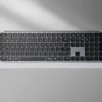 Keychron B6 Pro Ultra-Slim Full-Size Wireless Keyboard, 100% Layout, Bluetooth 5.2 & 2.4 GHz, 8-Month Battery Life, USB-C Wired, Mac/Windows/Linux Compatible, Gray Color