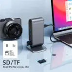 12-in-1 USB-C Docking Station with 4K HDMI, 100W PD, Ethernet, VGA, USB 3.0, Audio, SD/TF Card Reader, Compatible with Laptops & Desktops - Image 5