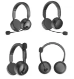 A4TECH H230 Wireless Bluetooth 5.3 Headset, 55H Playback, 40mm Drivers, ENC Noise Cancelling Mic, 156g Lightweight, USB-C Fast Charge, 10m Range | Black  - Image 4