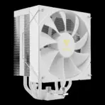 GAMDIAS BOREAS E2-410 WH CPU Air Cooler With 4 Copper Heatpipes, 120mm PWM Fan, 80.83 CFM, White Finish, DRAM Clearance, LGA 1851 & AM5 Support, 158mm Height | WHITE - Image 9