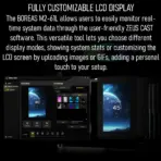 GAMDIAS BOREAS M2-61L Air Cooler With 4.3" IPS LCD Display, 6 Heatpipes, 80.83 CFM PWM Fan, Copper Base, 160mm Height, Zeus Cast Software, LGA 1851 & AM5 Compatible | BLACK - Image 4