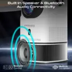 4K Ultra HD Wireless LCD Projector With Built-in Speaker And Monopod Stand – High-Resolution Display, Seamless Connectivity, Portable Design, And Immersive Audio - Image 8