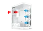XIGMATEK Blast Arctic E-ATX Mid Tower Case With 4 ARGB Fans, Tempered Glass, 360mm Radiator Support, 410mm GPU Clearance, Steel Chassis, USB 3.0 I/O - Image 3