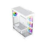 XIGMATEK Blast Arctic E-ATX Mid Tower Case With 4 ARGB Fans, Tempered Glass, 360mm Radiator Support, 410mm GPU Clearance, Steel Chassis, USB 3.0 I/O - Image 6