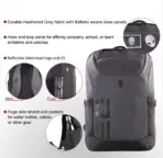 Dell Alienware Elite Backpack 28L For up to 16.3" Laptops , Slim Durable Design, Padded Laptop Sleeve, Expanding Headset Pocket, Side Stretch Pockets, Foam Straps | AWM17BPP Gray/Black  - Image 3