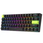 RK ROYAL KLUDGE RK C61 61 Keys Mint Switch Black Green RGB Wired 60% Magnetic Switch Gaming Keyboard, 8000Hz Polling, Hot-Swappable, Web Driver Customization - Image 3