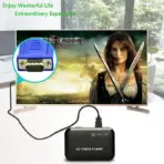 HDMI to VGA Adapter, Driverless 6 Foot (1.8 Meter) Converter Cable Supporting Up to 1920 x 1080 (60Hz) HDMI Male To VGA Male 15PIN Video Cable | Black - Image 2