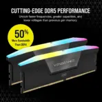 CORSAIR VENGEANCE RGB DDR5 RAM 32GB (2x16GB) 6400MHz CL36 (PC5 51200) 1.40V Intel XMP iCUE Compatible Computer Memory  | Black CMH32GX5M2B6400C36
