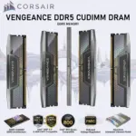 COSRAIR VENGEANCE® 48GB DDR5 CUDIMM RAM Kit ( 2x 24GB ) 7000MT/s , CL36 Low Latency, Aluminum Heatspreader, Intel XMP 3.0 Ready / Optimized for Intel® 800 Series  | Iridescent Chrome ~ CMKC96GX5M4X7000C36
