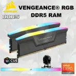 CORSAIR VENGEANCE RGB DDR5 RAM 64GB Kit (2x 32GB) 6000MHz CL40 1.35V (PC5 48000) 288-Pin AMD EXPO / Intel XMP 3.0 Compatible Computer Memory | Grey CMH64GX5M2N6000Z40
