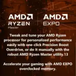 AMD Ryzen 7 9800X3D - Ryzen 7 9000 Series Granite Ridge Zen 5 8-Core 5.2 GHz - Socket AM5 120W 16-Threads - TSMC 4nm FinFET 64-Bit - AMD Radeon Graphics Desktop Processor | TRAY - 1 YEAR WARRANTY  - Image 9