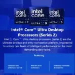 CPU Intel Core Ultra 7 265KF - Core Ultra 7 (Series 2) Arrow Lake 20-Core (8P+12E)up to 5.5 GHz , LGA 1851, 125W Desktop Processor - None Integrated Graphics - TRAY | 1 YEAR WARRANTY - Image 5