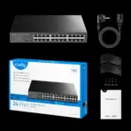 CUDY 24-Port Gigabit Unmanaged Switch - 24 GbE switch with VLAN/Extend functions and Fanless Cooling  -  Default/VLAN/Extend Modes - 250 Meters Transmission - Clients Isolation VLAN | BLACK GS1024 3.0 | NO WARRANTY - Image 6