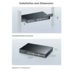 CUDY 24-Port Gigabit Unmanaged Switch - 24 GbE switch with VLAN/Extend functions and Fanless Cooling  -  Default/VLAN/Extend Modes - 250 Meters Transmission - Clients Isolation VLAN | BLACK GS1024 3.0 | NO WARRANTY - Image 5