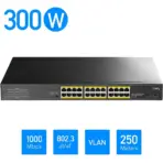 CUDY 26-Port Gigabit Ethernet Unmanaged PoE+ Switch, 300W, 24 * 100/1000Mbps PoE+ Ports, 2 Gigabit SFP, CCTV / VLAN Mode, 19-inch Rackmount, 802.3af/at | BLACK GS1028PS2 | NO WARRNTY - Image 4