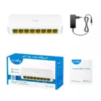 CUDY FS108D 8-Port Desktop Switch : Speeds up to 100Mbps (Half Duplex) or 200Mbps IEEE 802.3x (Full Duplex) ;  Non-Blocking Architecture ; Auto MDI/MDIX ; Connect Up to 8 Devices ; Plug and Play | WHITE  | NO WARRANTY - Image 8