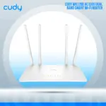 CUDY WR1200 AC1200 4-Stream Dual-Band WiFi Router Extender Wireless Access Point ;  867 Mbps + 300 Mbps Wi-Fi ;  5 Fast Ethernet Ports ; 4 High-Gain Antennas ; 40 Connected Devices ; Covers 100m² ;  Router/AP/RE/WISP/Client Modes ;  Cudy App | NO WARRANTY