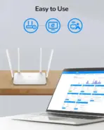 CUDY WR1300 3.0 AC1200 Gigabit Mesh Wi-Fi Router ;  4-Stream Dual-Band Wi-Fi ;  867 Mbps + 300 Mbps Wi-Fi ;  5× Gigabit Ethernet Ports ;  4× High-Gain Antennas ;  50 Connected Devices ;  Covers 100m² ; Cudy Mesh, VPN Server and Client ; Cudy App, Cloud Control | NO WARRANTY - Image 4