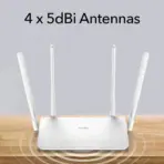 CUDY WR1300 3.0 AC1200 Gigabit Mesh Wi-Fi Router ;  4-Stream Dual-Band Wi-Fi ;  867 Mbps + 300 Mbps Wi-Fi ;  5× Gigabit Ethernet Ports ;  4× High-Gain Antennas ;  50 Connected Devices ;  Covers 100m² ; Cudy Mesh, VPN Server and Client ; Cudy App, Cloud Control | NO WARRANTY - Image 3