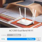 CUDY WR1300 3.0 AC1200 Gigabit Mesh Wi-Fi Router ;  4-Stream Dual-Band Wi-Fi ;  867 Mbps + 300 Mbps Wi-Fi ;  5× Gigabit Ethernet Ports ;  4× High-Gain Antennas ;  50 Connected Devices ;  Covers 100m² ; Cudy Mesh, VPN Server and Client ; Cudy App, Cloud Control | NO WARRANTY - Image 5