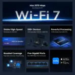 CUDY WR3600 Wi-Fi 7 Router – Dual-Band, 3.6 Gbps Speed, 5 Gigabit Ports, VPN Support, Parental Controls, Easy Setup, Wide Coverage, 200 Device Connectivity, Powerful Quad-Core CPU, and Cudy App Management | NO WARRANTY - Image 4