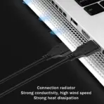 Cable Cord USB 2.0 - 1.2M Male to Male up to 480Mbps Transfer Speed for HDD Enclosure, Cooling Pads, Cooling Pad, Set Up Box, USB Hubs, Bluetooth Speakers, Black - Image 4