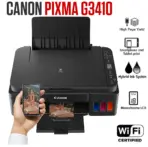Canon Pixma G3410 3in1 INK WIFI Printer - Print, Copy, Scan, Cloud Link -  Up to 48001 x 1200 dpi Resolution - Black and Colour Printing - Refillable Ink Tank | BLACK