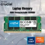 Crucial BASICS 8GB DDR4 RAM 3200MHz (PC4-25600), Downclockable to 2933/2666MHz Laptop Memory, SODIMM 260-Pin CL22 1.2V, Compatible with 13th Gen Intel Core and AMD Ryzen 7000 | CB8GS3200