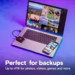 Crucial X9 2TB Portable SSD - Reads up to 1050MB/s - Lightweight and Small Storage for backups, Videos and Photos with Mylio Photo Management Offer - PC and Mac - USB 3.2 - External Solid State Drive - Image 2