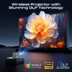 Promate CubeCast Ultra-Mini 1080P Wireless DLP Projector – Android 7.1, Touch Controls, Auto Keystone, Bluetooth 5.0, HDMI, Built-in Speaker, 3300mAh Battery, Tripod Included - Image 5
