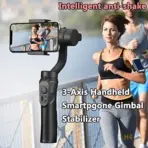  3-Axis Handheld Phone Gimbal Stabilizer With Foldable Design, 2200mAh Battery, Multi-Mode Stabilization, Gesture Control, USB Charging, For Smartphones Under 6 Inches - Image 2