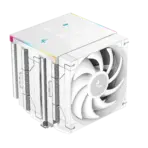 DEEPCOOL AK620 DIGITAL PRO WH Dual Tower ARGB CPU Air Cooler With Digital Screen : Temperature Alerts Digital Display ; ARGB Strips ; 60.89 CFM up to 1750 RPM ; 120mm Silent PWM Fan ; 6 Advanced Copper Heat Pipes ; Core Touch 2.0 | WHITE - Image 9