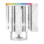 DEEPCOOL AK620 DIGITAL PRO WH Dual Tower ARGB CPU Air Cooler With Digital Screen : Temperature Alerts Digital Display ; ARGB Strips ; 60.89 CFM up to 1750 RPM ; 120mm Silent PWM Fan ; 6 Advanced Copper Heat Pipes ; Core Touch 2.0 | WHITE - Image 13