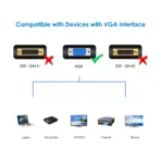 DELUXE VGA to VGA cable, 3m , High-purity Copper Conductors (Full HD, VGA to VGA monitor cable & VGA lead, connects computers to screens/projectors, 15-pin D-Sub) - Blue & White - Image 3