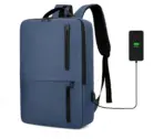 Laptop Backpack  Business / Travel  | USB Charging Port | Holds Up to 15.6" Laptops & Tablets | Waterproof | Anti-theft Pockets | Lightweight | Organized Compartments Slim Formal Design - BLUE