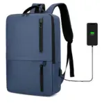 Laptop Backpack  Business / Travel  | USB Charging Port | Holds Up to 15.6" Laptops & Tablets | Waterproof | Anti-theft Pockets | Lightweight | Organized Compartments Slim Formal Design - BLUE