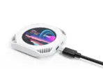 DR21 Mini Screen 2.1-Inch Type-C LCD Water-Cooling Auxiliary Display With 480×480 Resolution, USB One-Wire Link, IPS Metal Build, 1000+ Themes, Dynamic Video, DIY Carousel & Win7+ Support | WHITE ~ MIRABOX-DR21 - Image 20