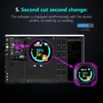 DR21 Mini Screen 2.1-Inch Type-C LCD Water-Cooling Auxiliary Display With 480×480 Resolution, USB One-Wire Link, IPS Metal Build, 1000+ Themes, Dynamic Video, DIY Carousel & Win7+ Support | BLACK ~ MIRABOX-DR21  - Image 6