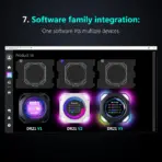 DR21 Mini Screen 2.1-Inch Type-C LCD Water-Cooling Auxiliary Display With 480×480 Resolution, USB One-Wire Link, IPS Metal Build, 1000+ Themes, Dynamic Video, DIY Carousel & Win7+ Support | BLACK ~ MIRABOX-DR21  - Image 8