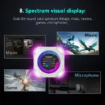 DR21 Mini Screen 2.1-Inch Type-C LCD Water-Cooling Auxiliary Display With 480×480 Resolution, USB One-Wire Link, IPS Metal Build, 1000+ Themes, Dynamic Video, DIY Carousel & Win7+ Support | BLACK ~ MIRABOX-DR21  - Image 9