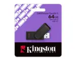 Kingston 64GB DataTraveler Exodia S USB 3.2 Gen 1 – Fast File Transfers with Swivel Cap, Compact Flash Drive for Work, School & Everyday Storage Needs