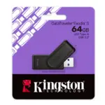 Kingston 64GB DataTraveler Exodia S USB 3.2 Gen 1 – Fast File Transfers with Swivel Cap, Compact Flash Drive for Work, School & Everyday Storage Needs