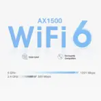 TP-Link Deco X10 AX1500 Whole Home Mesh WiFi 6 – 1-Pack, 2,100 sq.ft Coverage, Dual-Band 5GHz/2.4GHz, AI-Driven Mesh, OFDMA & MU-MIMO, App & Voice Control, Connects 120 Devices - Image 4