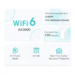TP-Link Deco X50 AX3000 Mesh WiFi 6 System (3-Pack) – Seamless Coverage up to 6,500 ft², AI-Driven Mesh, 3 Gbps Speed, Gigabit Ports, HomeShield Security & App Control - Image 5