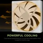 DeepCool FD14 WH 140mm 3x FROST WHITE Fans ; 25.2 dB(A) Noiseless ; High Performance 4-Pin PWM Fan Outfitted With 8-Pin Connection In Frame To Daisy Chain ; Corner Rubber Pads | Pack of 3 Fans  - Image 9