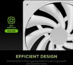 DeepCool FD14 WH 140mm 3x FROST WHITE Fans ; 25.2 dB(A) Noiseless ; High Performance 4-Pin PWM Fan Outfitted With 8-Pin Connection In Frame To Daisy Chain ; Corner Rubber Pads | Pack of 3 Fans  - Image 11